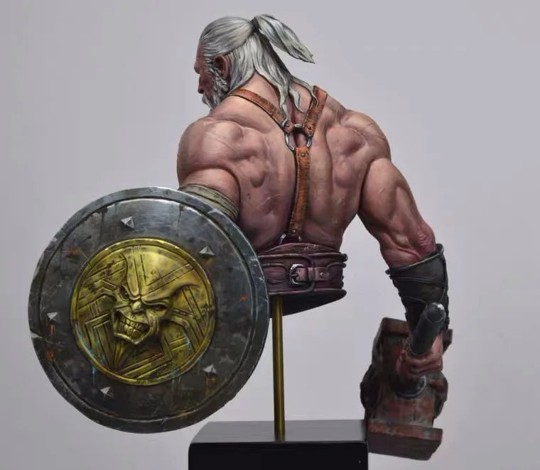 1/12 Medieval Norse Warrior, Resin Model Bust Kit, Mythology Theme, Unassembled and Unpainted