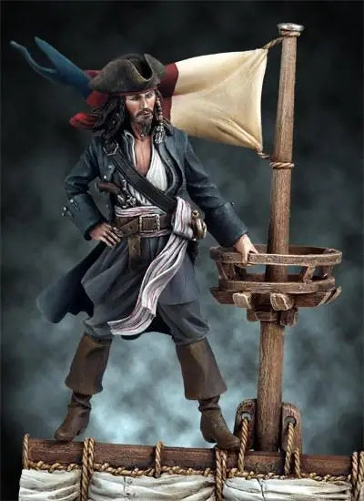 1/32 Pirate Swashbuckler, Resin Model Figure Kit, Historical Theme, Unassembled and Unpainted