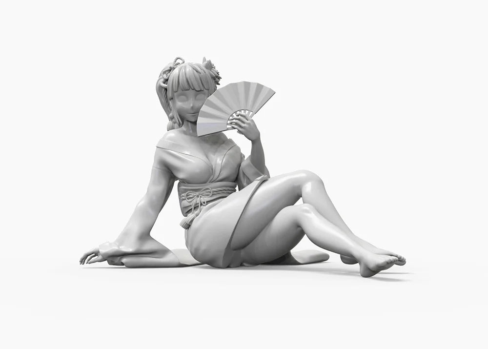 1/24 Anime Pin-up Female, Resin Model Figure Kit, Unassembled and Unpainted