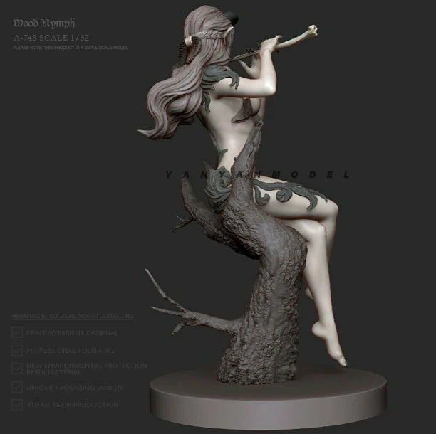 1/32 Mermaids & Nymphs, 5 Figures, Resin Model Figure Kit, Fantasy Theme, Unassembled and Unpainted