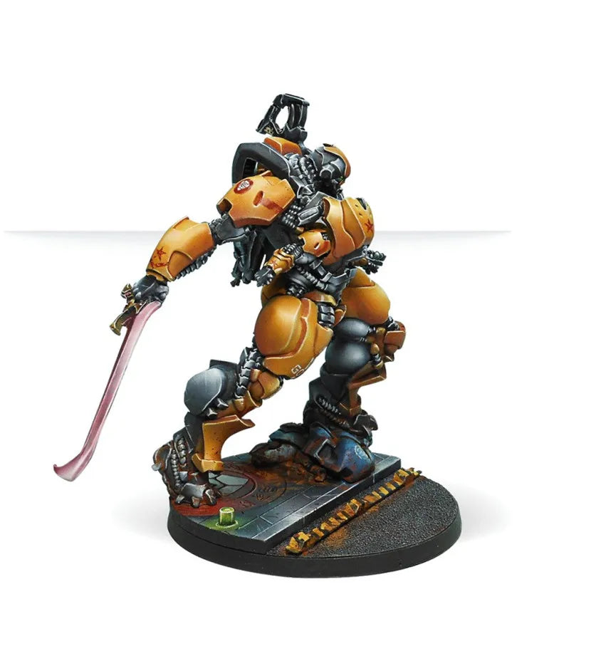 Grimdark Sci-Fi Warrior, Resin Model Figure Kit, Sci-Fi Theme, Unassembled and Unpainted