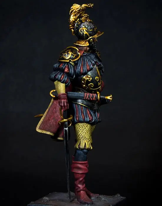 1/24 Ornate Fantasy Warrior, Resin Model Figure Kit, Fantasy Theme, Unassembled and Unpainted