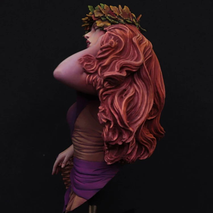 1/10 Autumn Fairy, Resin Model Bust Kit, Fantasy Theme, Unassembled and Unpainted