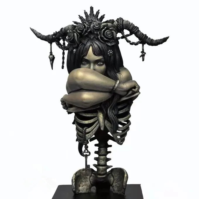 1/6 Gothic Demon, Resin Model Bust Kit, Fantasy Theme, Unassembled and Unpainted