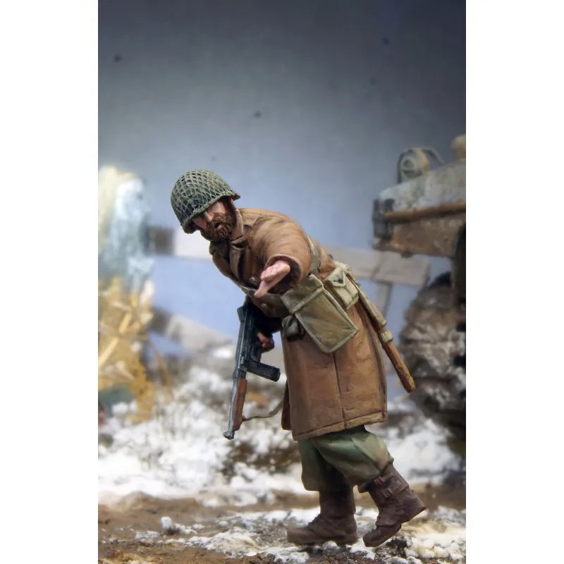 1/35 WWII US Army Infantry Winter, Resin Model Figure Kit, Unassembled and Unpainted