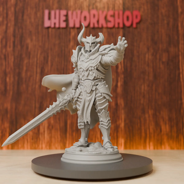 Medieval Death Knight, Resin Model Figure Kit, Unassembled and Unpainted