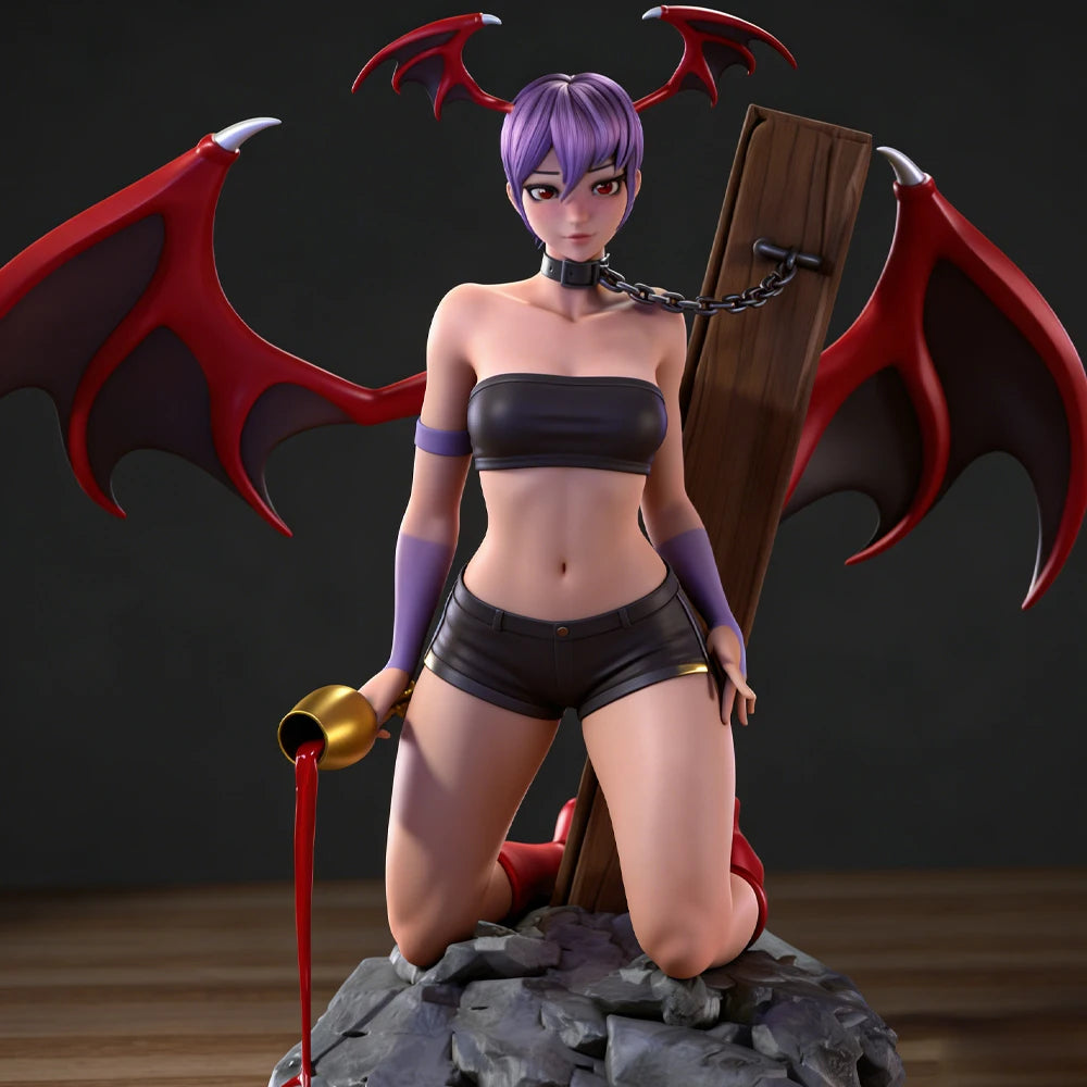 1/24 BelleLilith Demon Dragon, Resin Model Figure Kit, Fantasy Theme, Unassembled and Unpainted