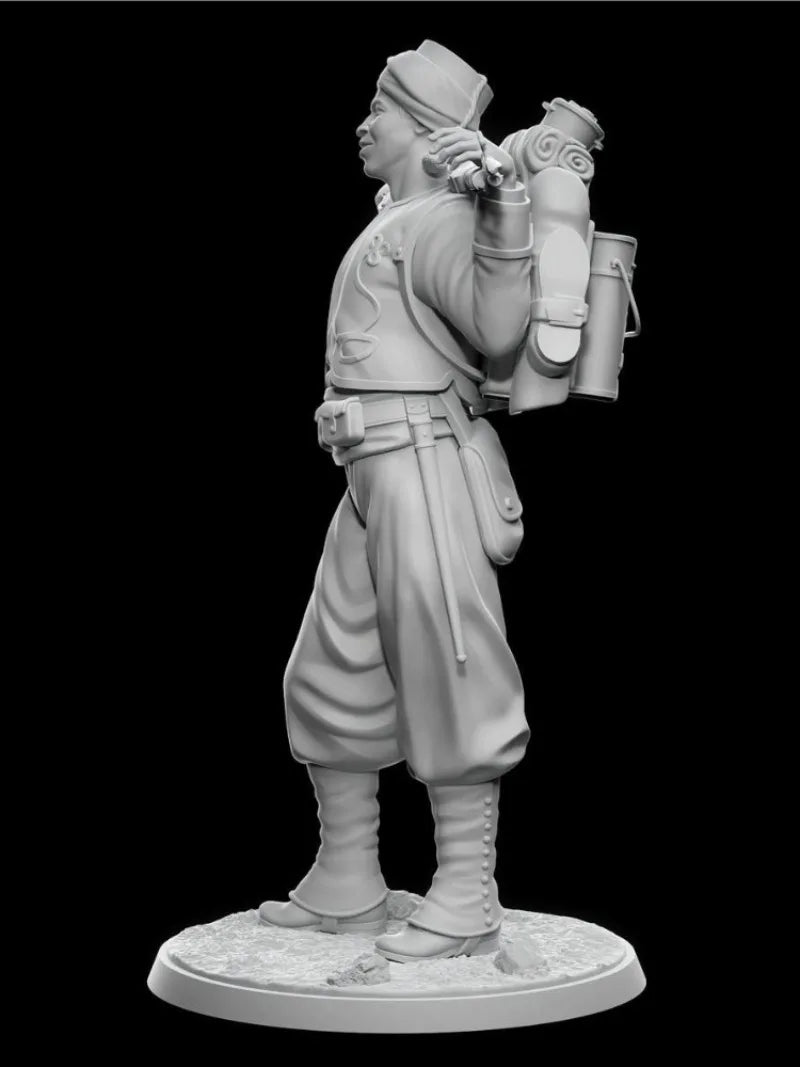 1/24 WWI French Tirailleur, Resin Model Figure Kit, Unassembled and Unpainted