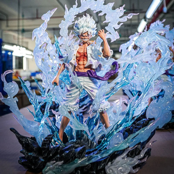 Character with Ice Effects, Resin Model Figure Kit, Anime Theme, Unassembled and Unpainted