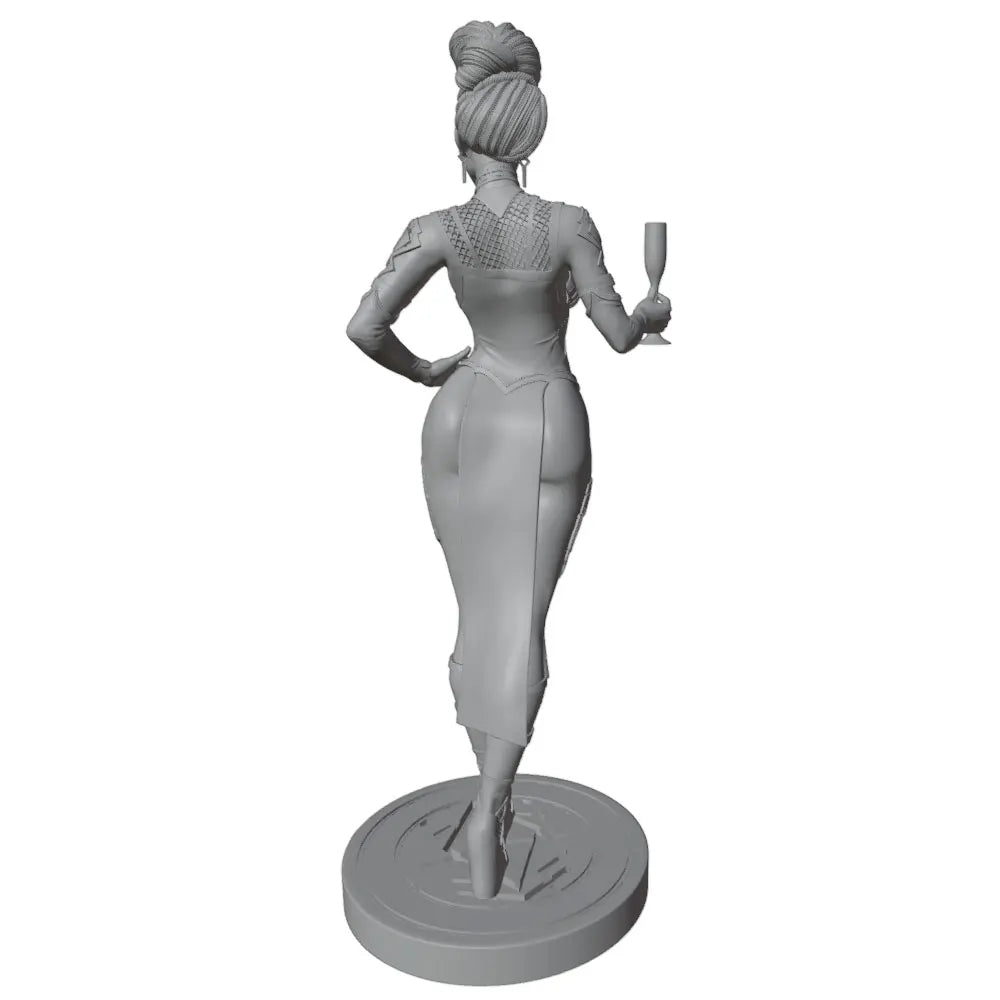 1/24 Ornate Asian Female, Resin Model Figure Kit, Unassembled and Unpainted
