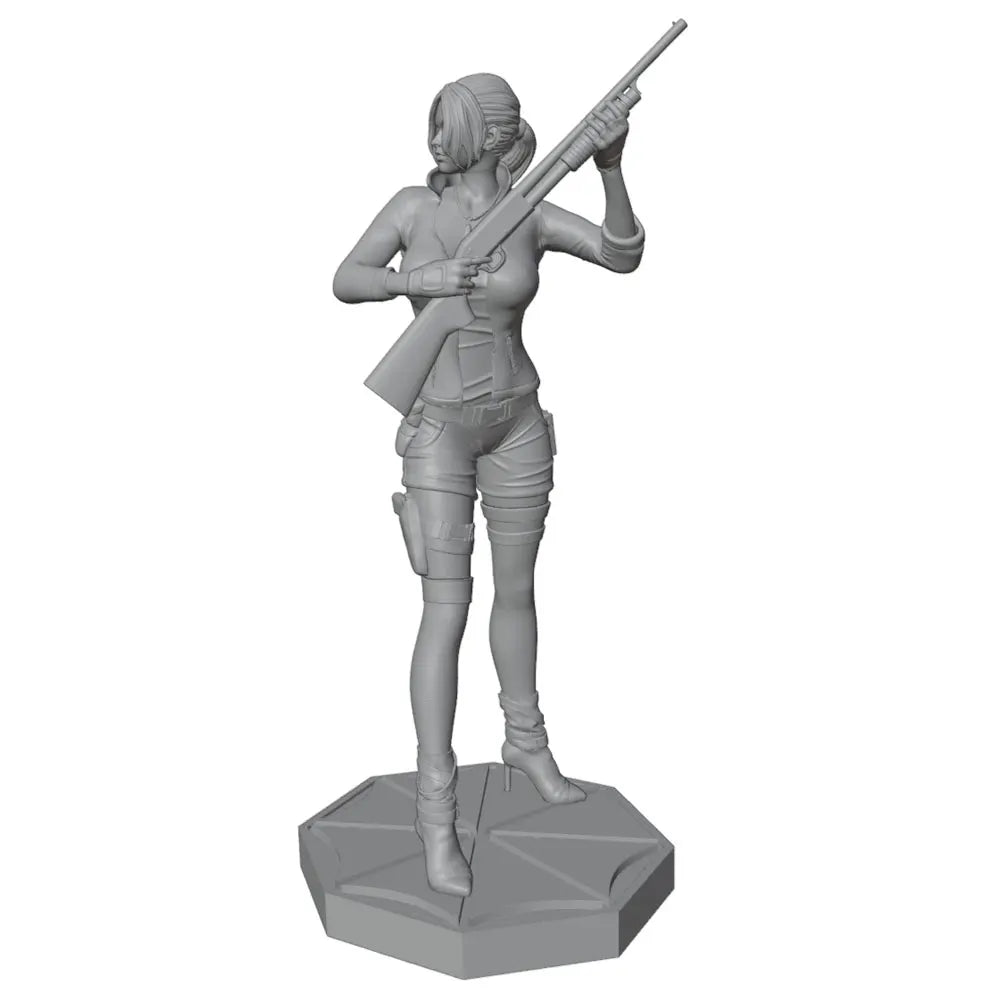 1/24 Archer Woman with Drawn Bow, Resin Model Figure Kit, Fantasy Theme, Unassembled and Unpainted