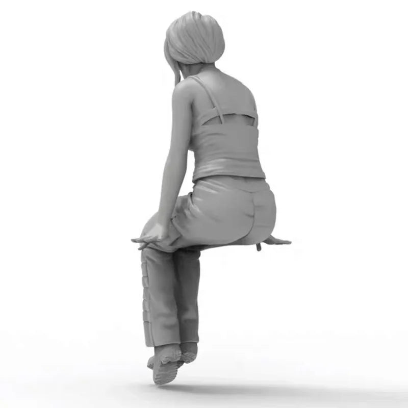 1/35 Modern Female Mercenary Soldier, Resin Model Figure Kit, Unassembled and Unpainted