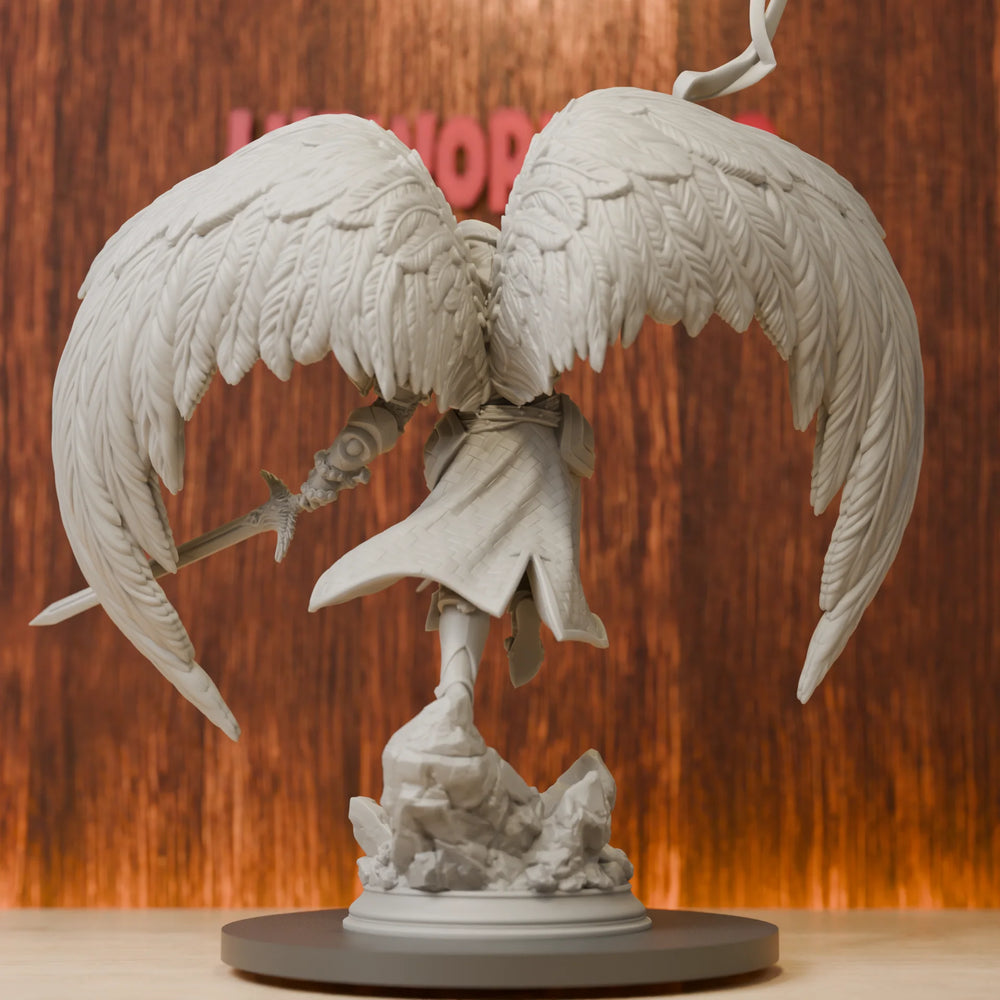 28mm Celestial Angel, Resin Model Figure Kit, Fantasy Theme, Unassembled and Unpainted