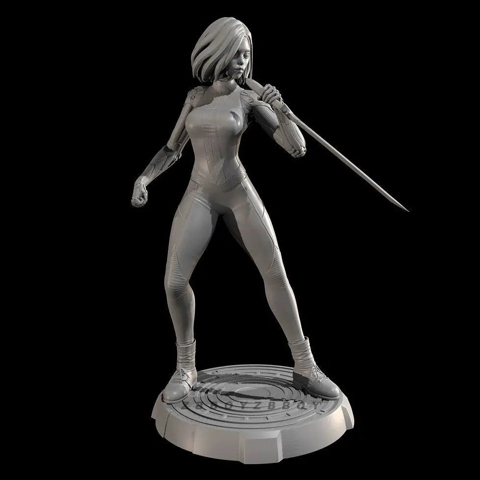 50mm Alita Cyborg Soldier, Resin Model Figure Kit, Anime Theme, Unassembled and Unpainted