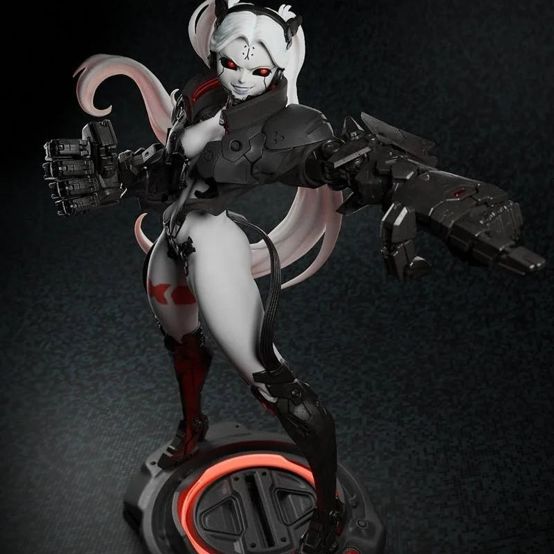 1/24 Lolita Warrior, Resin Model Figure Kit, Anime Theme, Unassembled and Unpainted