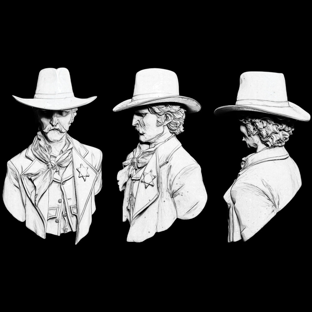 85mm American Civil War Gentleman, Resin Model Bust Kit, Unassembled and Unpainted