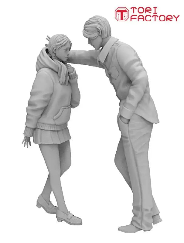 1/24 Kabedon Girl, Resin Model Figure Kit, Anime Theme, Unassembled and Unpainted