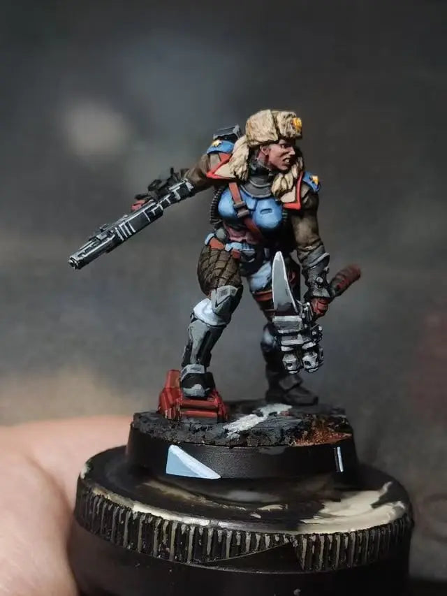 Female Sci-Fi Tactical Operator, Resin Model Figure Kit, Sci-Fi Theme, Unassembled and Unpainted
