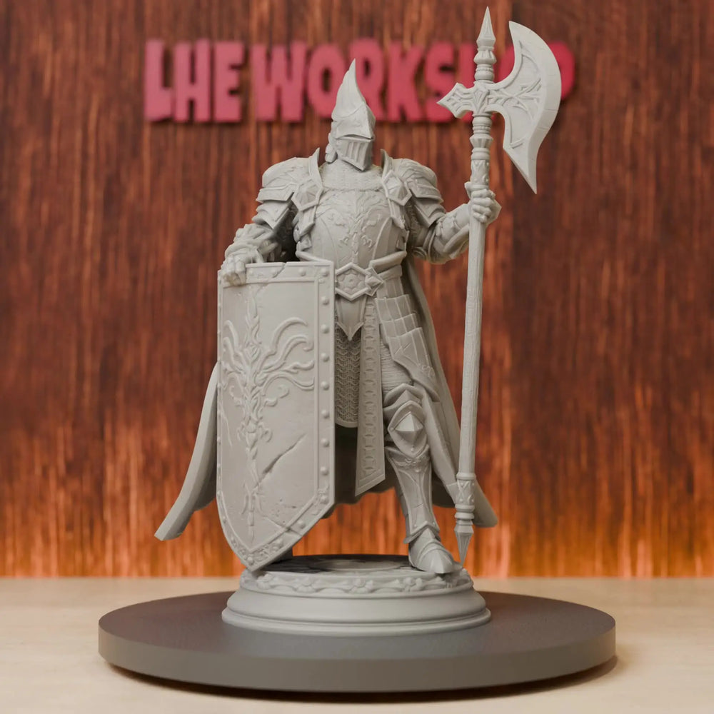 75mm Heavy Paladin Knight, Resin Model Figure Kit, Fantasy Theme, Unassembled and Unpainted