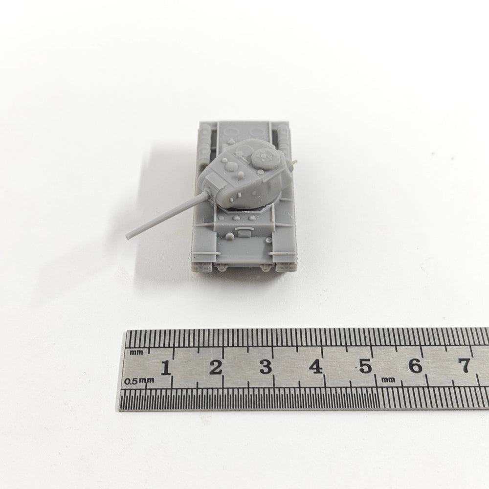 1/144 WWII Soviet KV-85 Heavy Tank, Resin Model Vehicle Kit, Unassembled and Unpainted