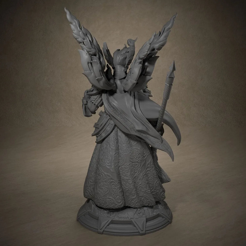 80mm Dark Fantasy Demon, Resin Model Figure Kit, Fantasy Theme, Unassembled and Unpainted