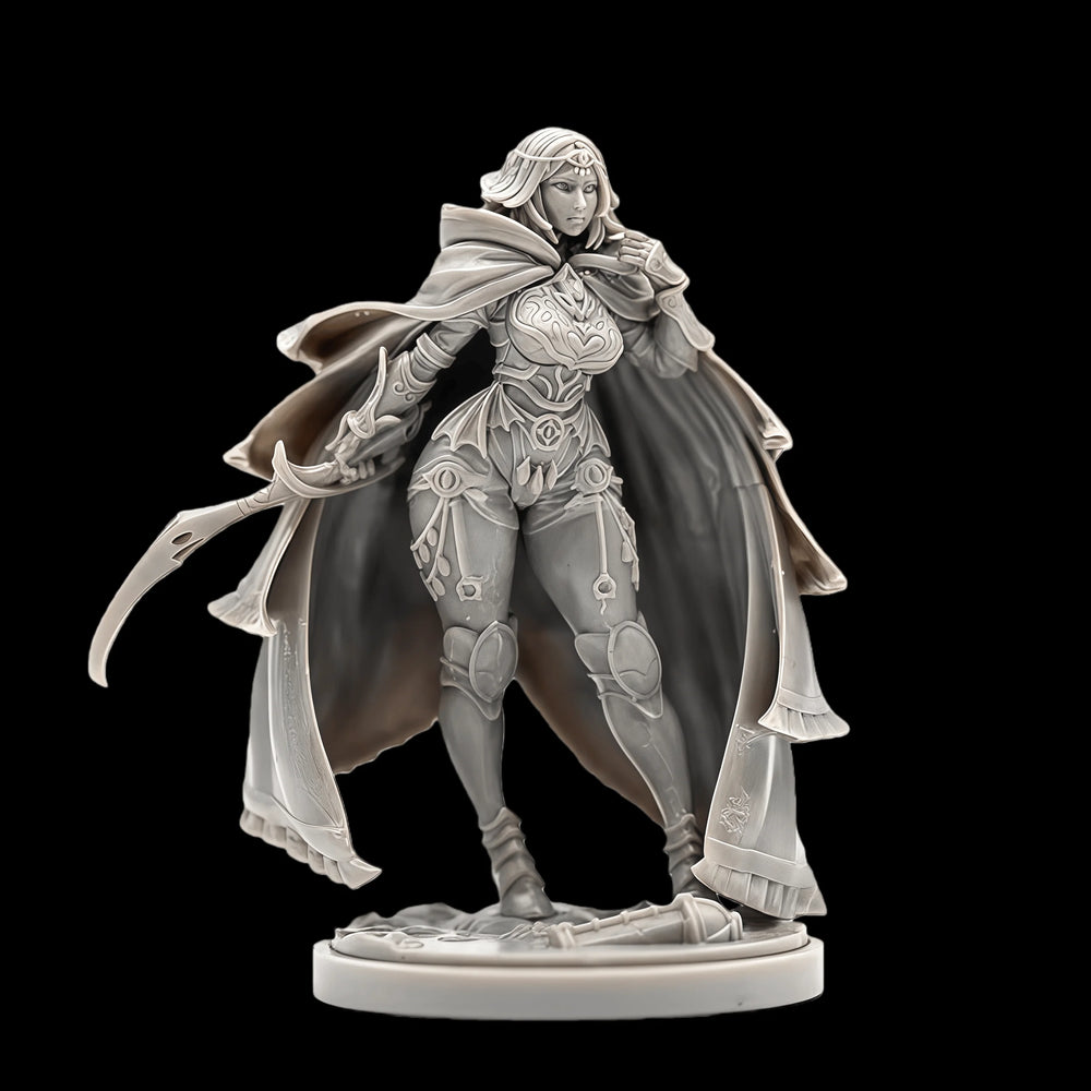 38mm Sickle Warrior, Resin Model Figure Kit, Fantasy Theme, Unassembled and Unpainted