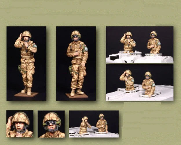 1/35 WWII Special Forces with Tactical Combat Gear, 2 Figures, Resin Model Figure Kit, Unassembled and Unpainted