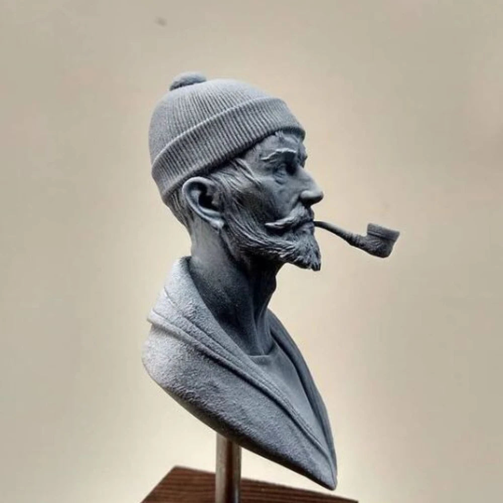 1/9 Elderly Maritime Sailor, Resin Model Bust Kit, Historical Theme, Unassembled and Unpainted