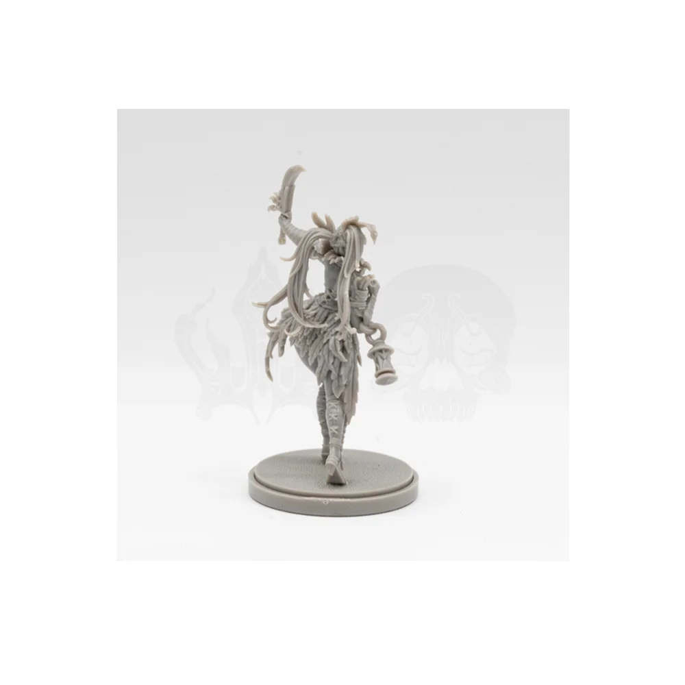 Demonic Undead Warrior, Resin Model Figure Kit, Fantasy Theme, Unassembled and Unpainted