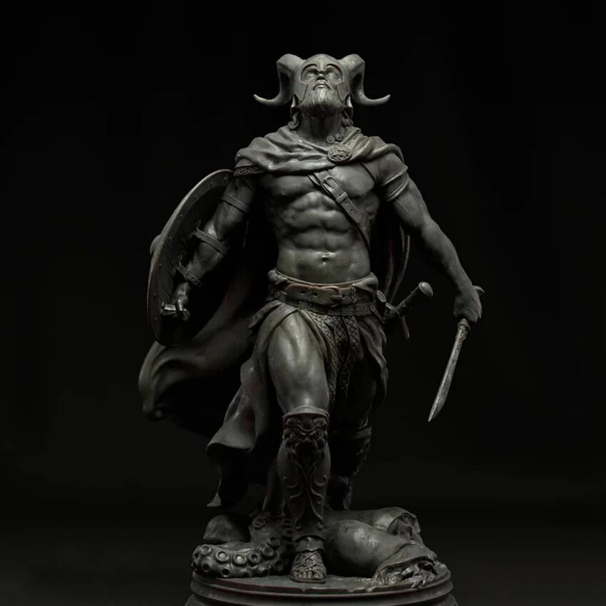 1/24 Demon Oni Warrior, Resin Model Figure Kit, Fantasy Theme, Unassembled and Unpainted