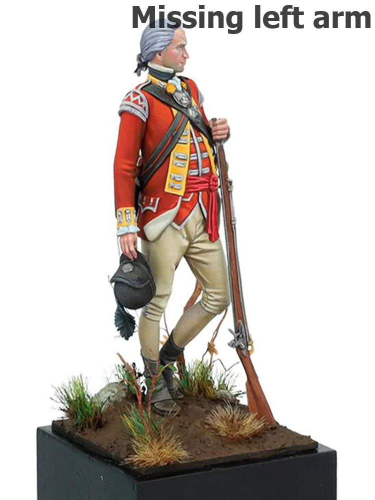 1/24 Napoleonic British Redcoat Officer, Resin Model Figure Kit, Unassembled and Unpainted