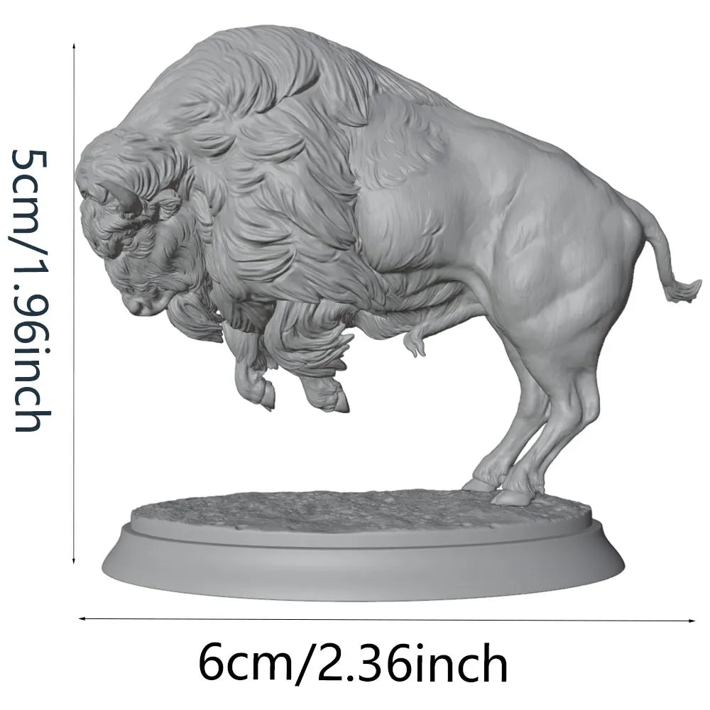 North American Bison, Resin Model Creature Kit, Wildlife Theme, Unassembled and Unpainted