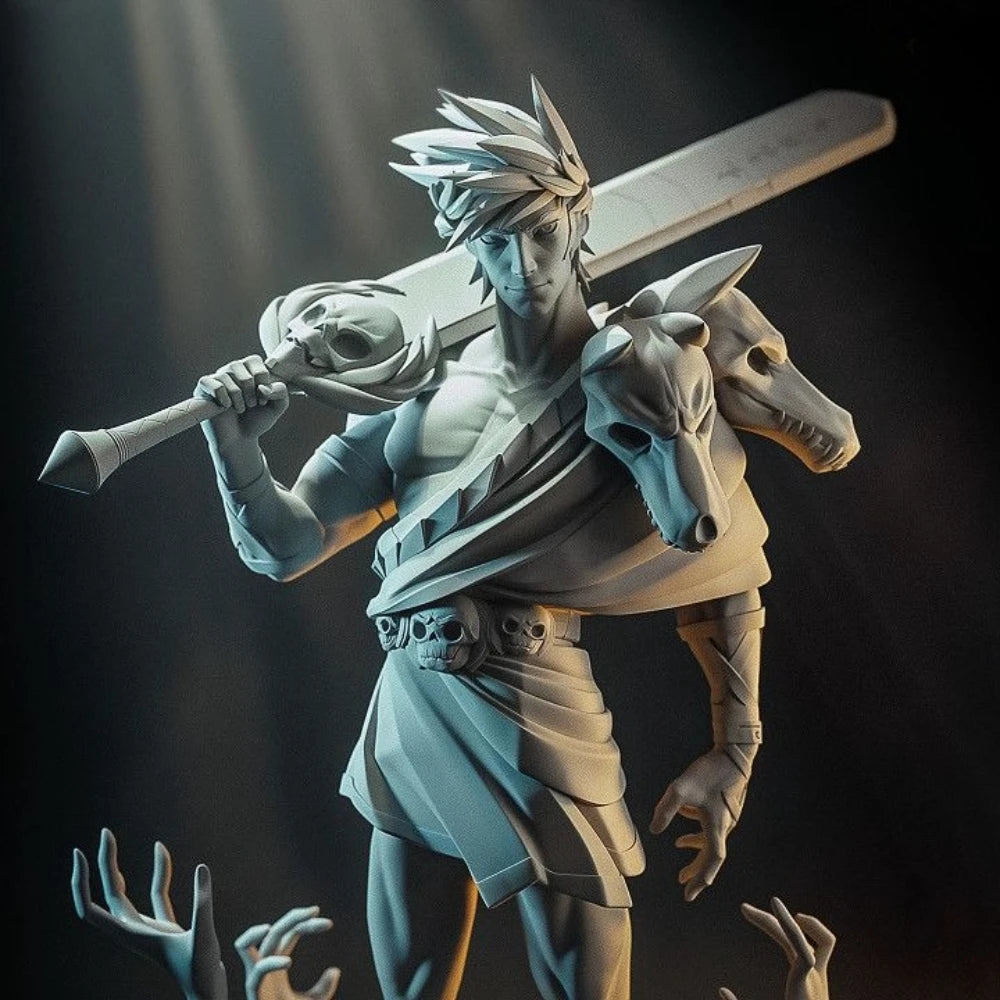 Warrior Deity, Resin Model Figure Kit, Fantasy Theme, Unassembled and Unpainted