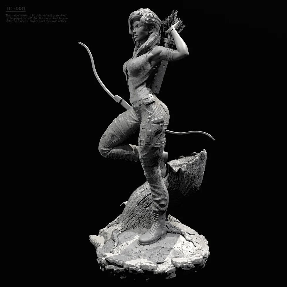 75mm Dragon Archer, Resin Model Figure Kit, Fantasy Theme, Unassembled and Unpainted