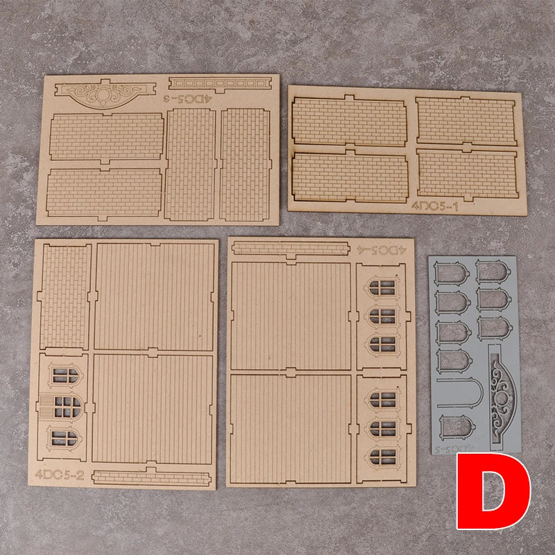 1/72 European Townhouse, Resin Model Terrain Kit, Historical Theme, Unpainted