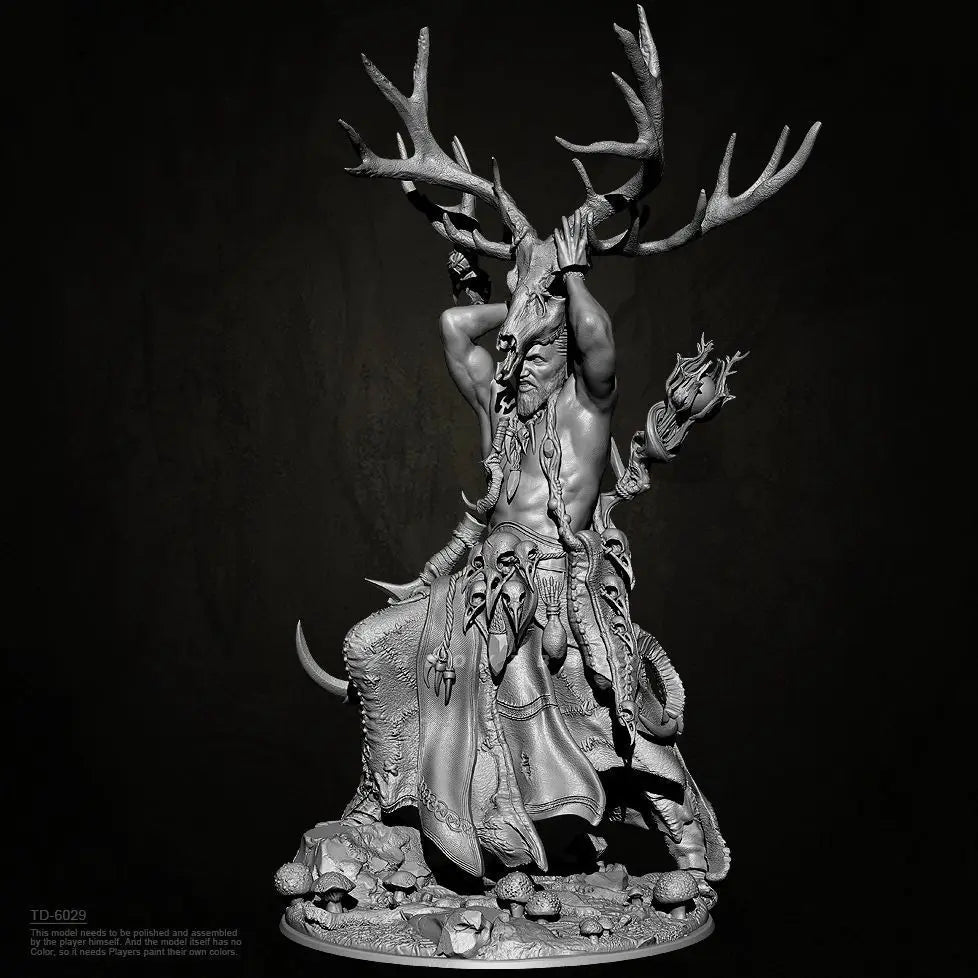 75mm Priest Totem, Resin Model Figure Kit, Fantasy Theme, Unassembled and Unpainted