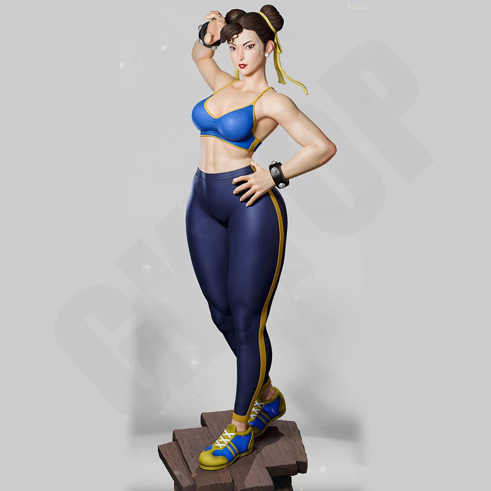 Martial Artist Pretty Girl, Resin Model Figure Kit, Unassembled and Unpainted