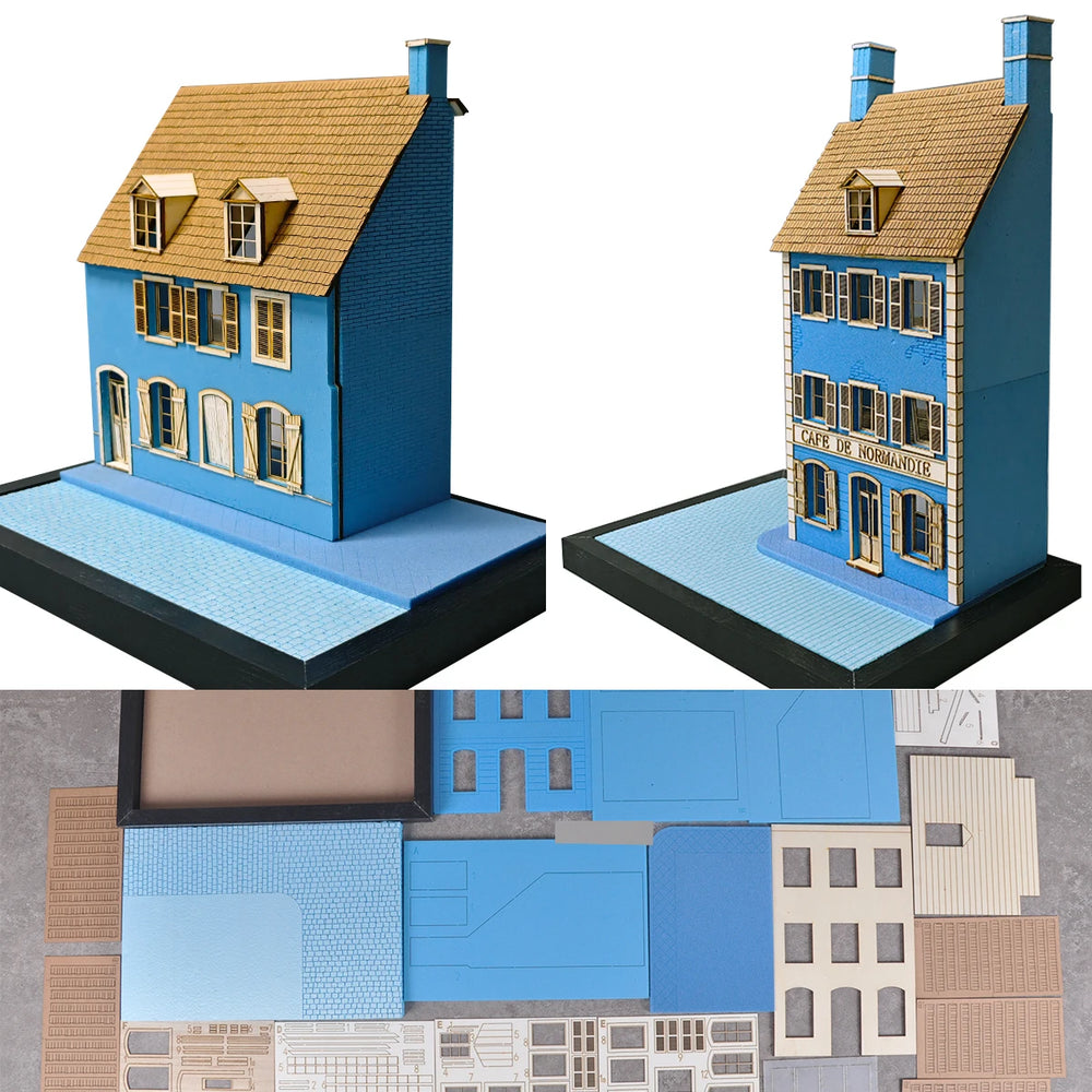 1/35 European Cafe & Townhouse, Resin Model Diorama Kit, Historical Theme, Unassembled and Unpainted