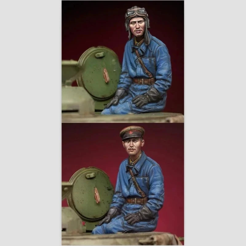 1/35 Cold War Soviet Winter Combat, 2 Figures, Resin Model Figure Kit, Unassembled and Unpainted