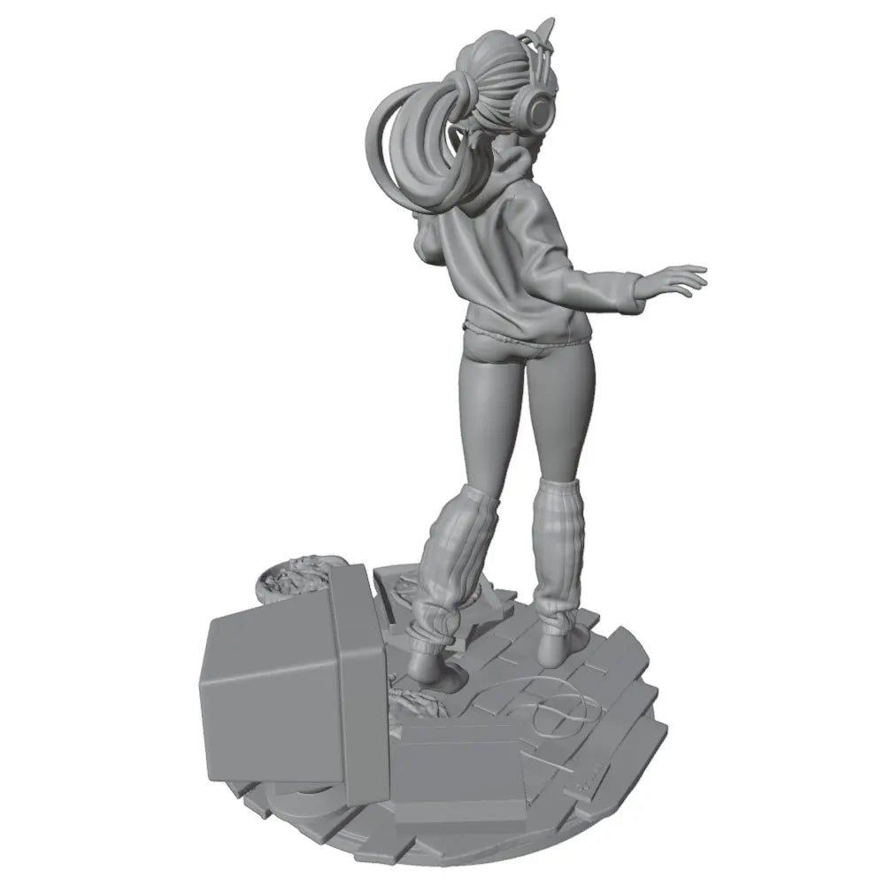 1/24 Catgirl Character, Resin Model Figure Kit, Anime Theme, Unassembled and Unpainted