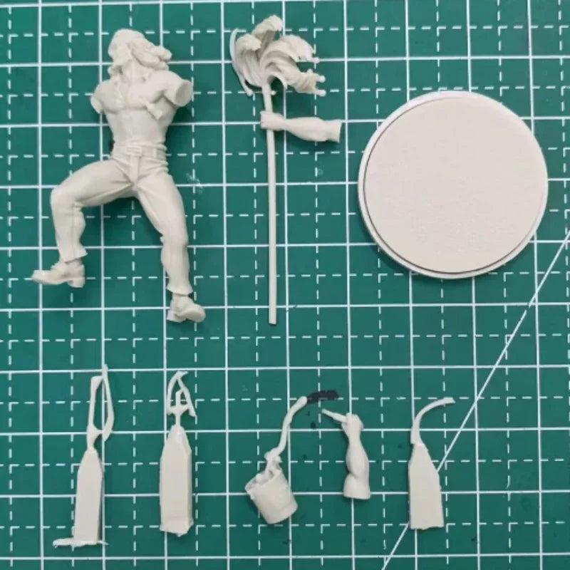 30mm Bearded Tavern Worker, Resin Model Figure Kit, Fantasy Theme, Unassembled and Unpainted