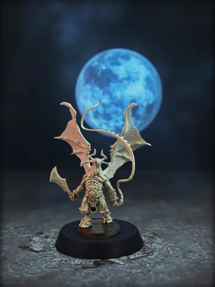65mm Dark Fantasy Demon, Resin Model Figure Kit, Fantasy Theme, Unassembled and Unpainted