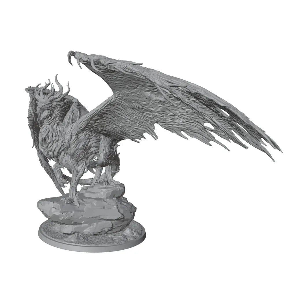 32mm Fire Dragon, Resin Model Creature Kit, Fantasy Theme, Unassembled and Unpainted