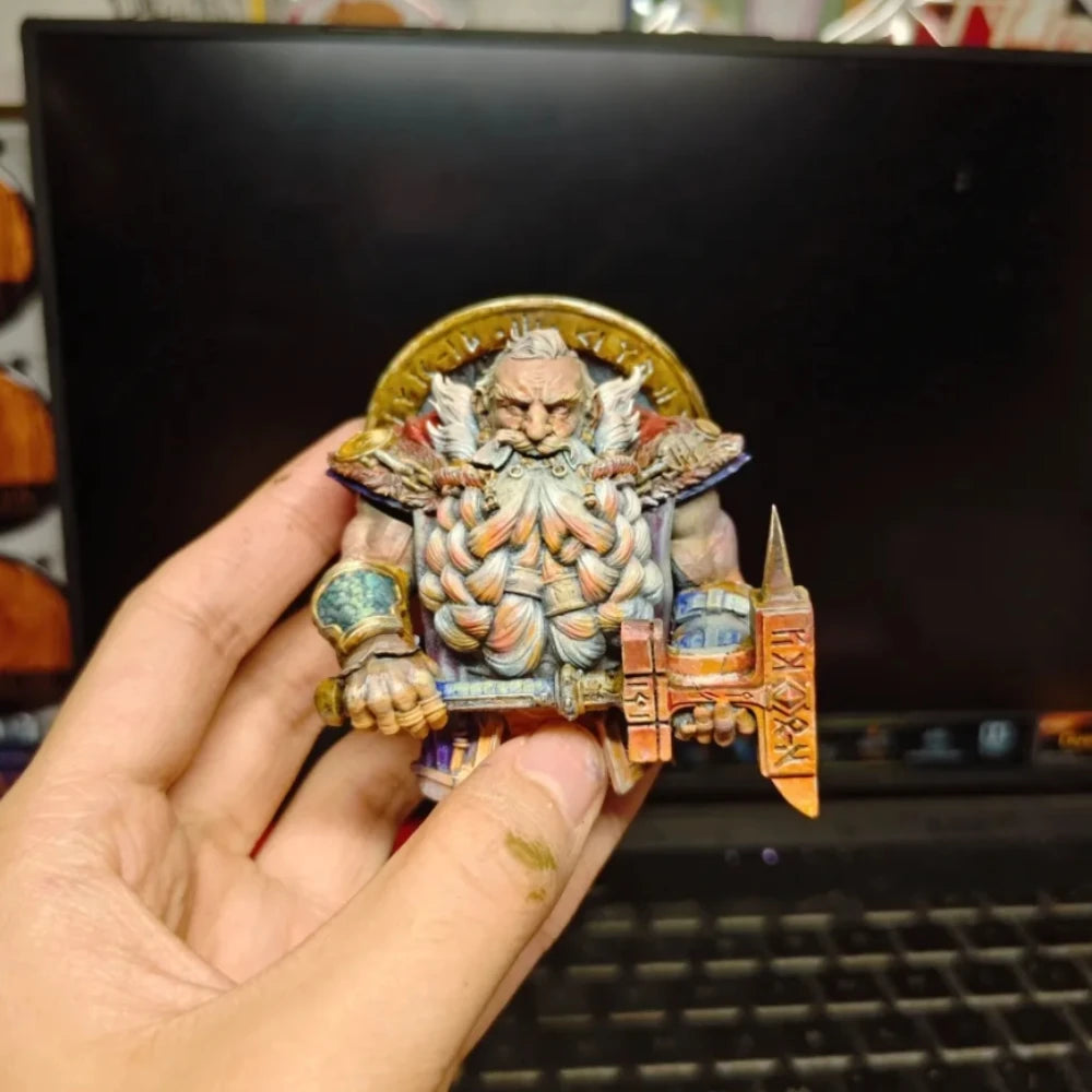 1/10 Dwarf Soldier, Resin Model Bust Kit, Fantasy Theme, Unassembled and Unpainted