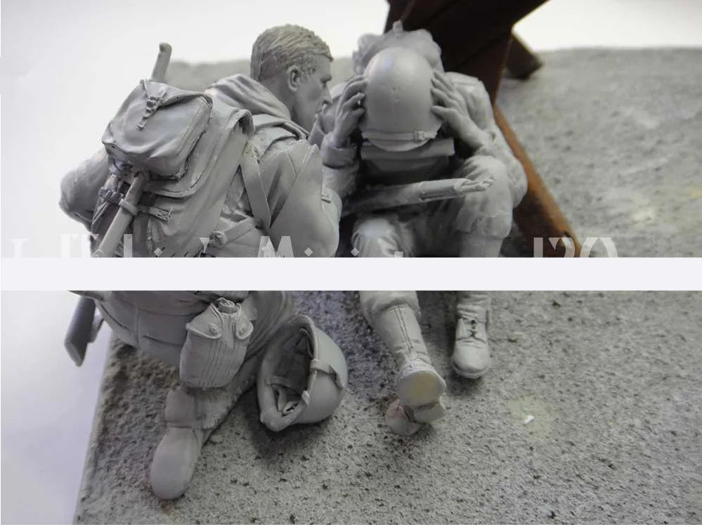 1/16 Modern Military Infantry Soldiers, 3 Figures, Resin Model Figure Kit, Unassembled and Unpainted