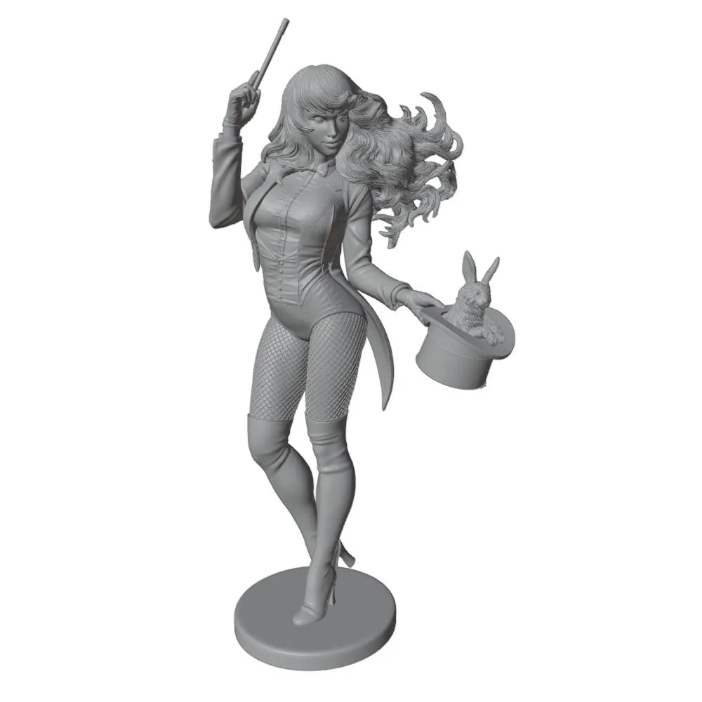 1/24 Magician Girl Pinup, Resin Model Figure Kit, Unassembled and Unpainted