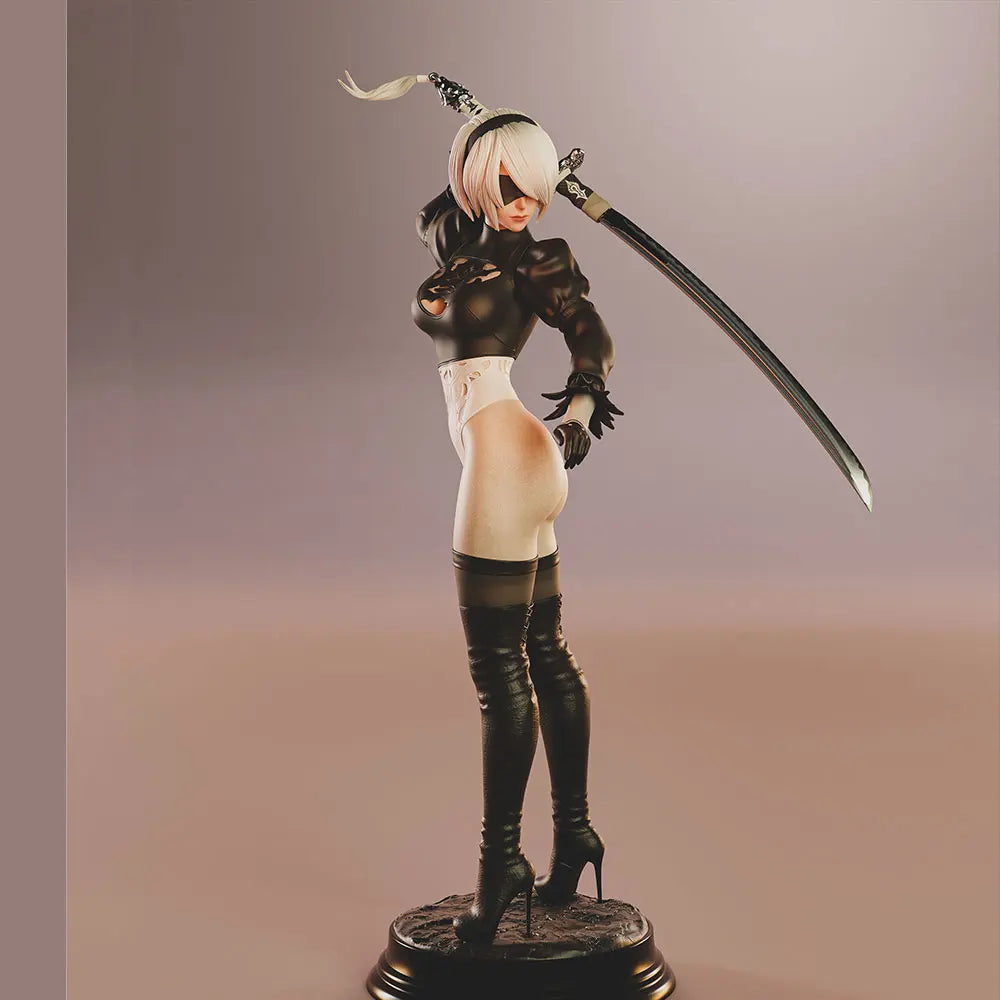 1/24 Sexy Fantasy Warrior Female, Resin Model Figure Kit, Unassembled and Unpainted