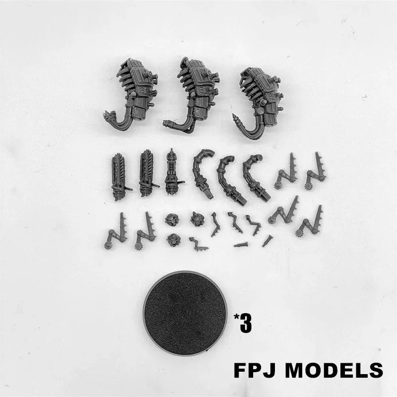 28mm Scavenger Assassinators, 15 Figures, Resin Model Figure Kit, Sci-Fi Theme, Unassembled and Unpainted
