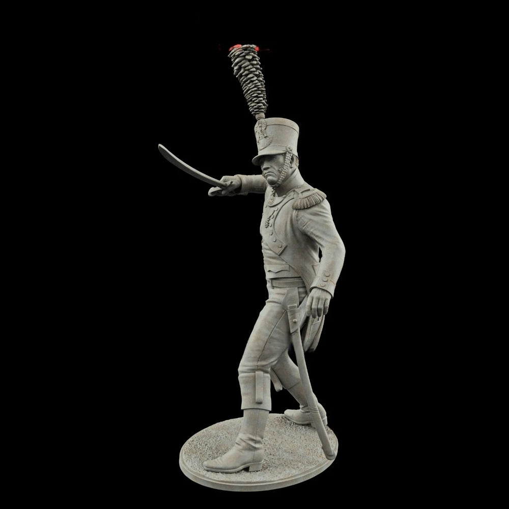 75mm Napoleonic French Line Infantry Officer, Resin Model Figure Kit, Unassembled and Unpainted