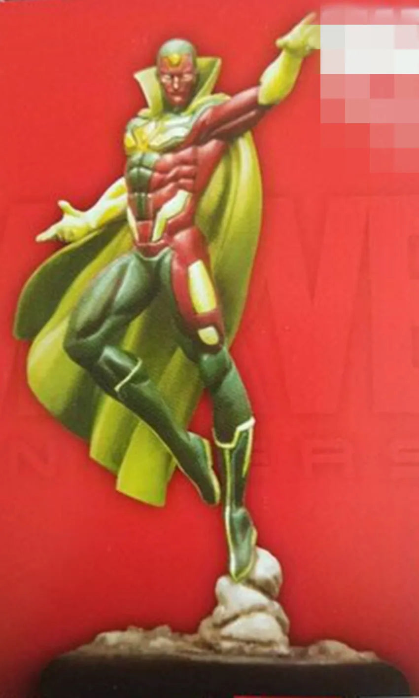 35mm Red Armored Warrior in High Kick with Halberd, Resin Model Figure Kit, Fantasy Theme, Unassembled and Unpainted